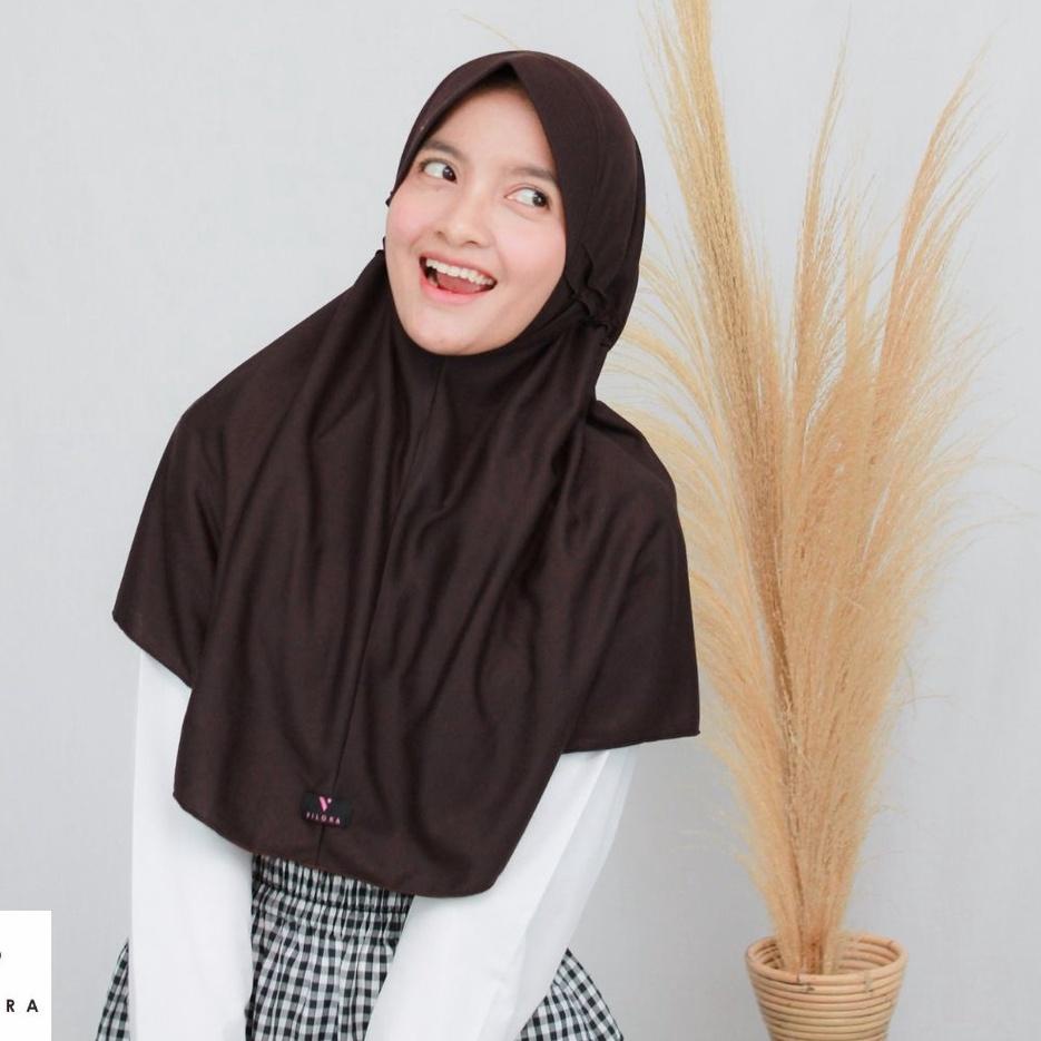 Produk Ekslusif--SIZE M L XL XXL JILBAB VILORA WARNA DUSTY PINK, UNGU MUDA , ORANGE, PINKTUA,ARMY