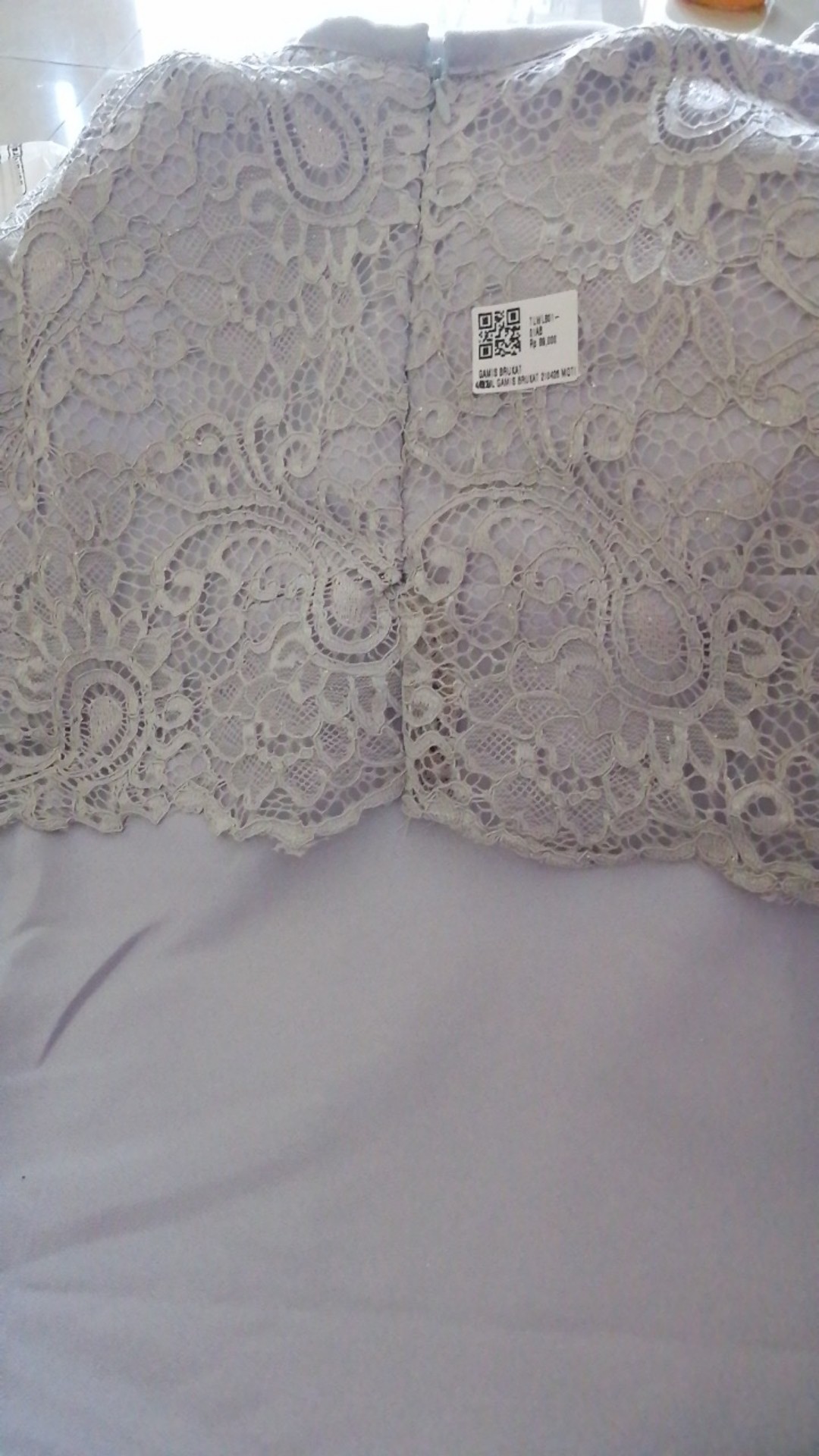 Benang Raja Gamis Kombinasi Brokat Ld 96cm