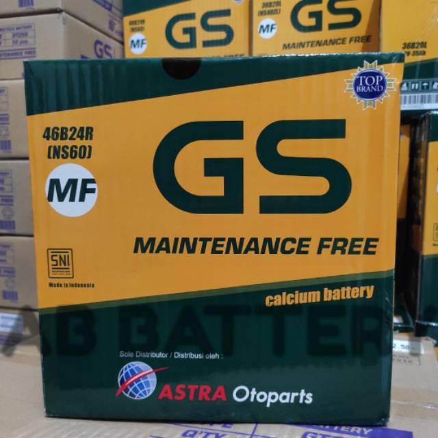 Aki Mobil NS60 MF (46B24R) GS Astra