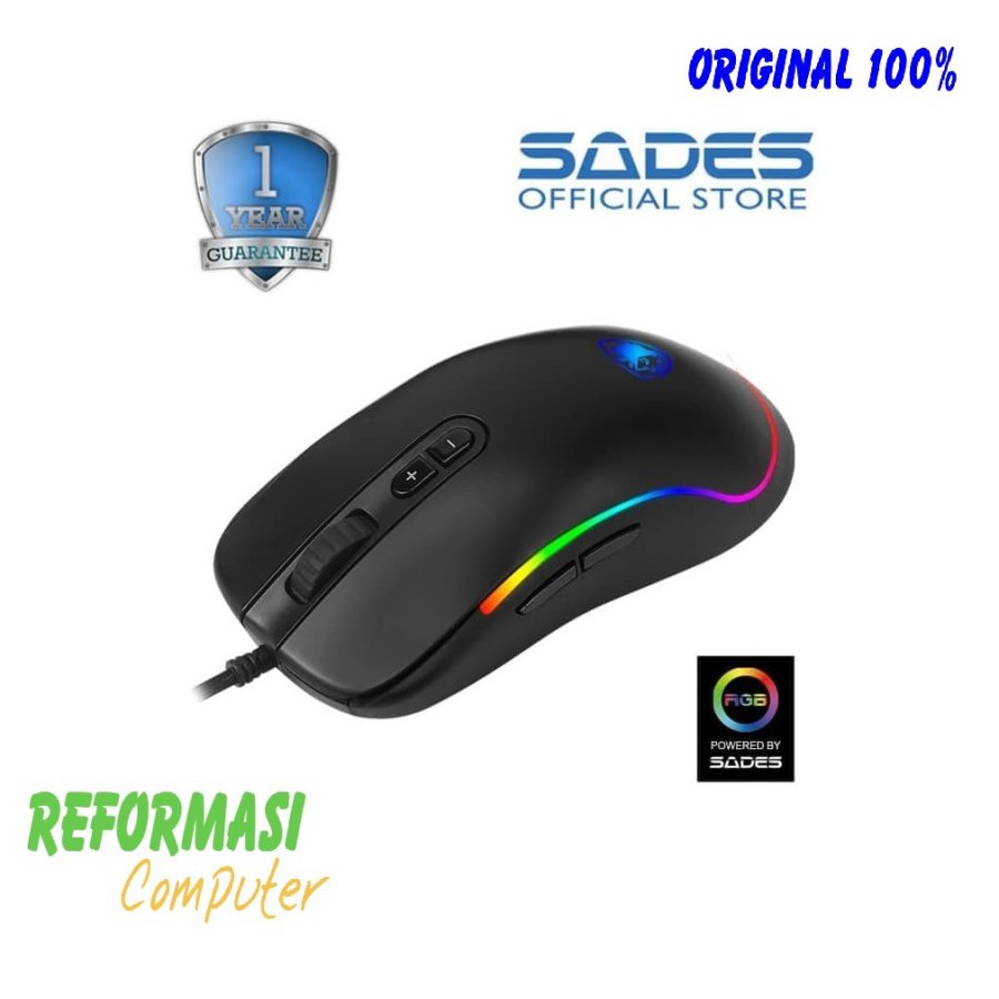 Sades Revolver RGB Gaming Mouse