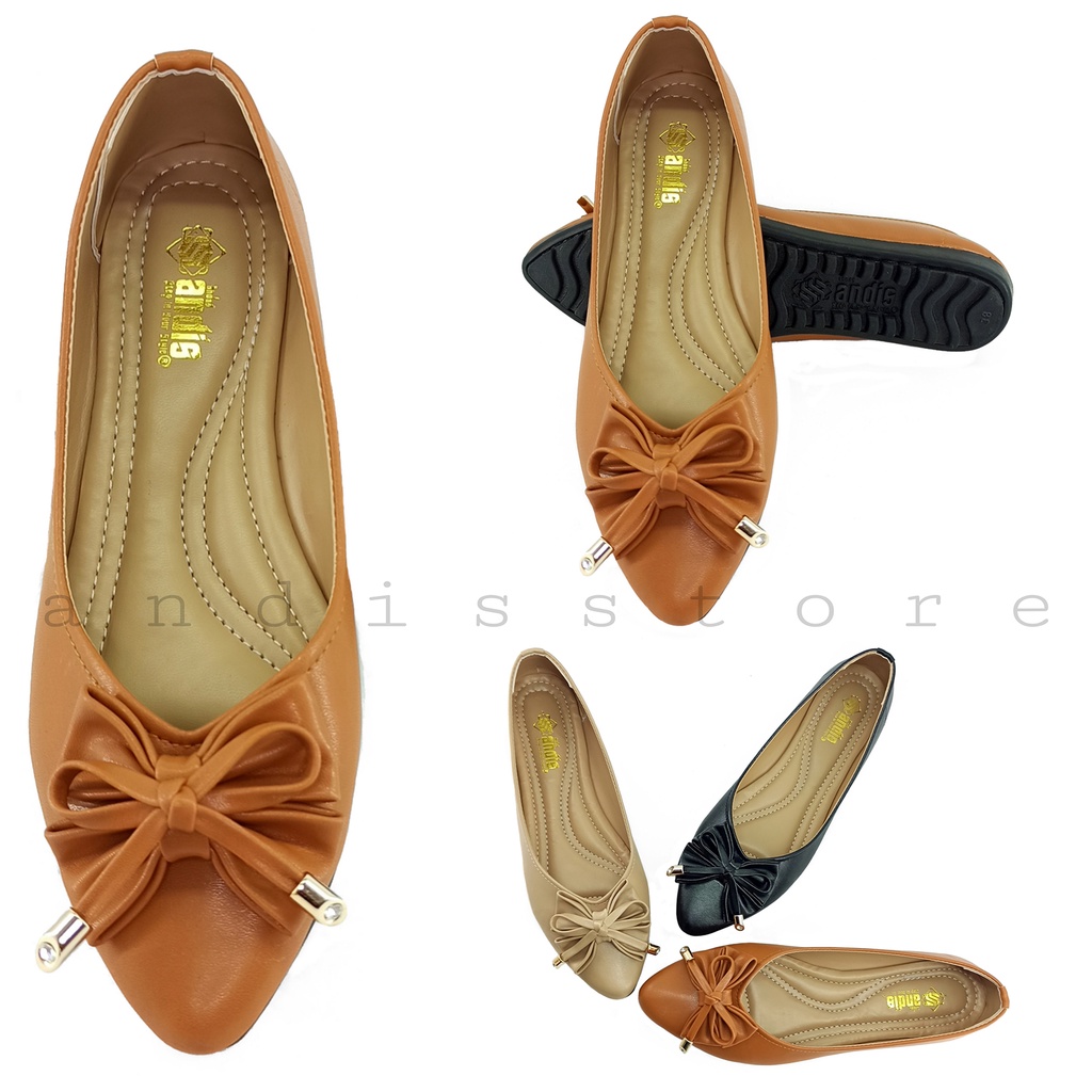 Sepatu Wanita Flat Shoes Ballerina Andis SR 02