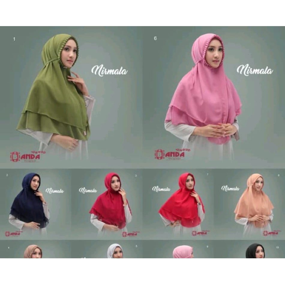 HIJAB BERGO MARYAM LIPIT 2 LAYER/ KCB 2 LAYER