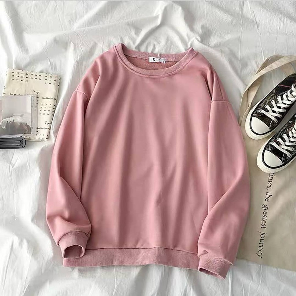  SWEATER  CEWEK MAY BASIC PAKAIAN WANITA  ATASAN WANITA  