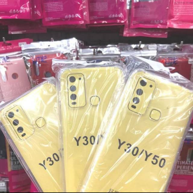 Anticrack Vivo Y15s Y30 Y20 Y20s Y12s Y30i Y50 Y51 Y51A Y53s 4G Silikon Case Bening Lentur Transparan