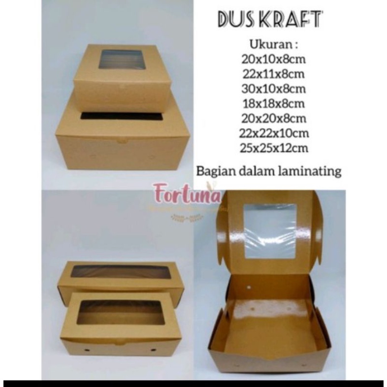 

Dus Kraft Laminating 18x18x8cm (1pcs)