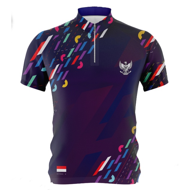 jersey Sepeda INDONESIA T095 Cycling Jersey Indonesian Jersey Roadbike XC Ketat