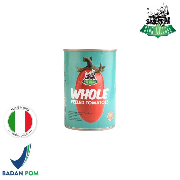

Star Village Whole Peeled Tomato / Tomat Kupas Utuh 400GR Produk Italy