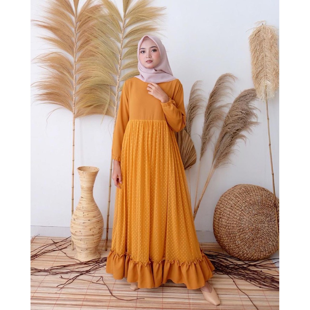 Nasita Dress / DRESS WANITA MUSLIMAH / CASUAL DRESS - DRESS KEKINIAN / BAJU KONDANGAN