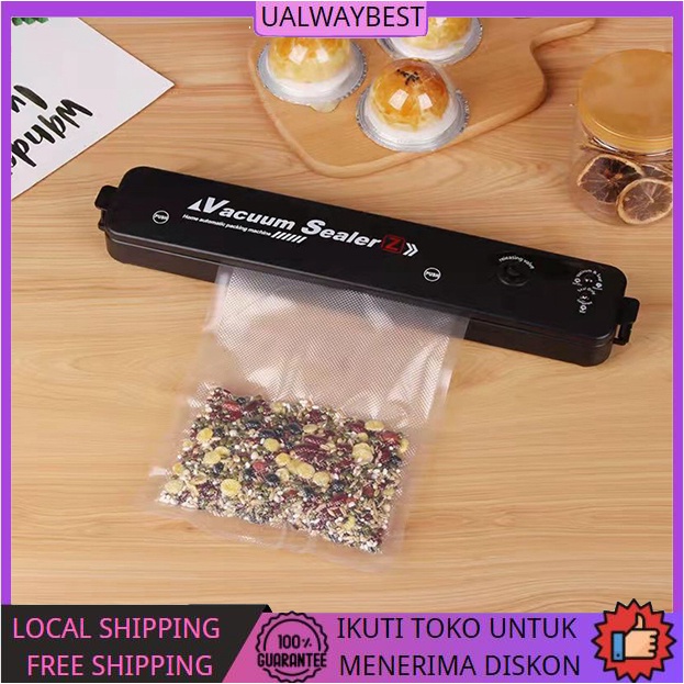 ☆Batasi diskon☆ Vacuum Sealer Mesin Vacuum vacum pembungkus makanan Frozen food kering dan basah FOOD grade in stock