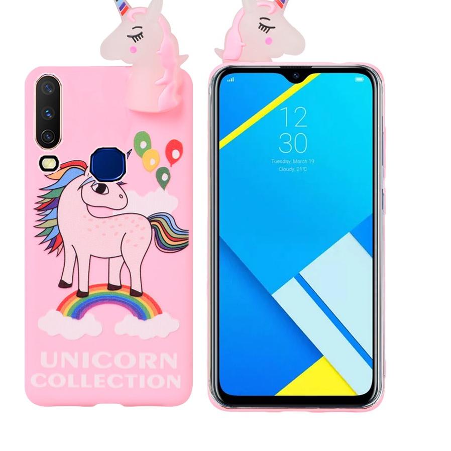 [KODE PRODUK WF9HO4549] Case VIVO Y12s Y12i Y12 Y15 Y17 Softcase intip Karakter Doraemon Panda Pony 