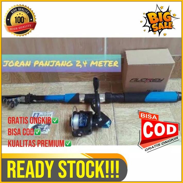 Set Pancing 5 Bearing Joran Panjang 24 Meter.