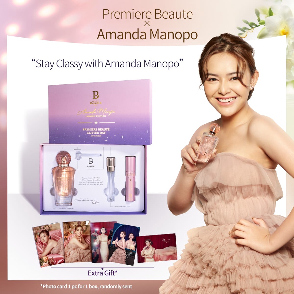 Premiere Beaute X Amanda Manopo Parfum Limited Box GLITTER DAY/SPARKLE NIGHT EAU DE PARFUM 40ML