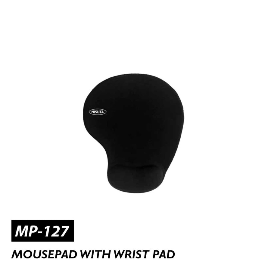 Mouse Pad MIKUSO MP-127 Mousepad with Wrist Pad Anti Slip Alas Karet