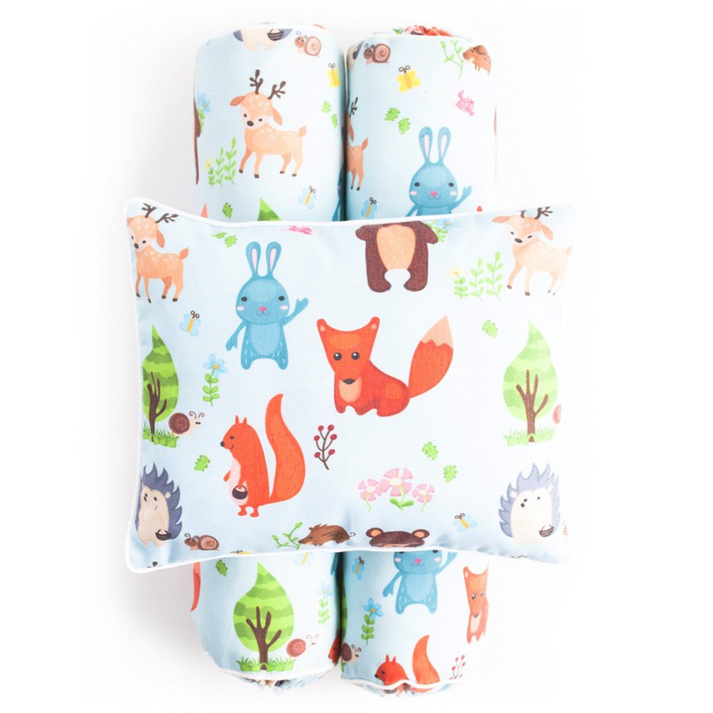 Cottonseeds Pillow Bolster Animals Forest