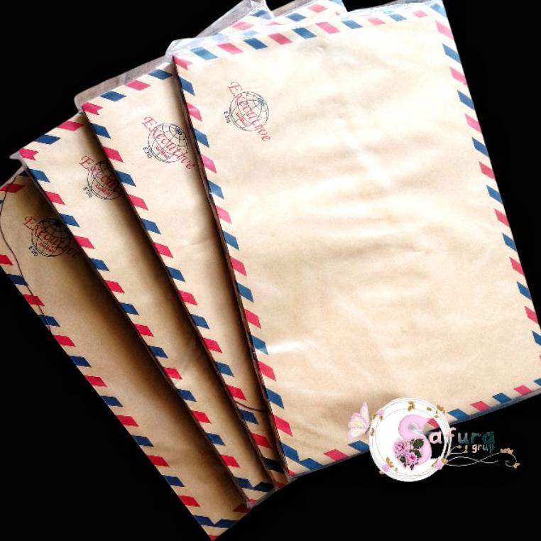 

(Q9G2) AMPLOP COKLAT AIRMAIL 310 / AMPLOP TALI/AMPLOP LAMARAN KERJA / AMPLOP POS //Harga@hemat