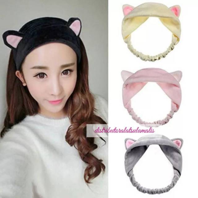 Hairband Korean CUTE / bando rambut untuk mencuci muka /makeup