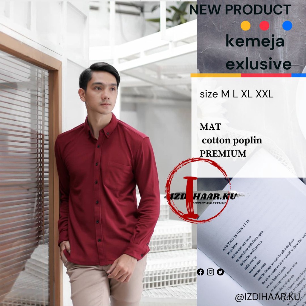 Baju kemeja pria putih lengan panjang kemeja polos putih lengan panjang/kemeja putih polos lengan panjang/ kemeja pria /kemeja kerja/kemeja pria putih/kemeja kerja/baju kemeja kasual polos/kemeja hitam slimfit/kemeja katun/kemeja putih pria