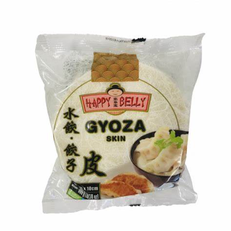 Happy Belly Gyoza Skin 300 gr halal / Kulit Gyoza 300gr / KULIT DUMPLING PANGSIT KUO TIE VEGAN