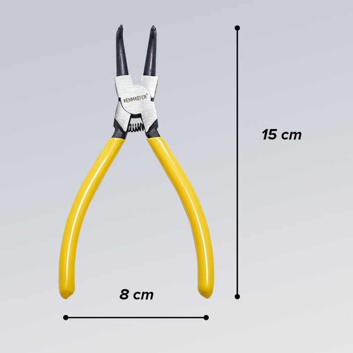 Tang Snap Ring 6 inch Original Kenmaster Tang Circlip Bengkok Tekan Tutup (BTI)