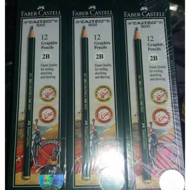 

pensil 2 B merek feber castell