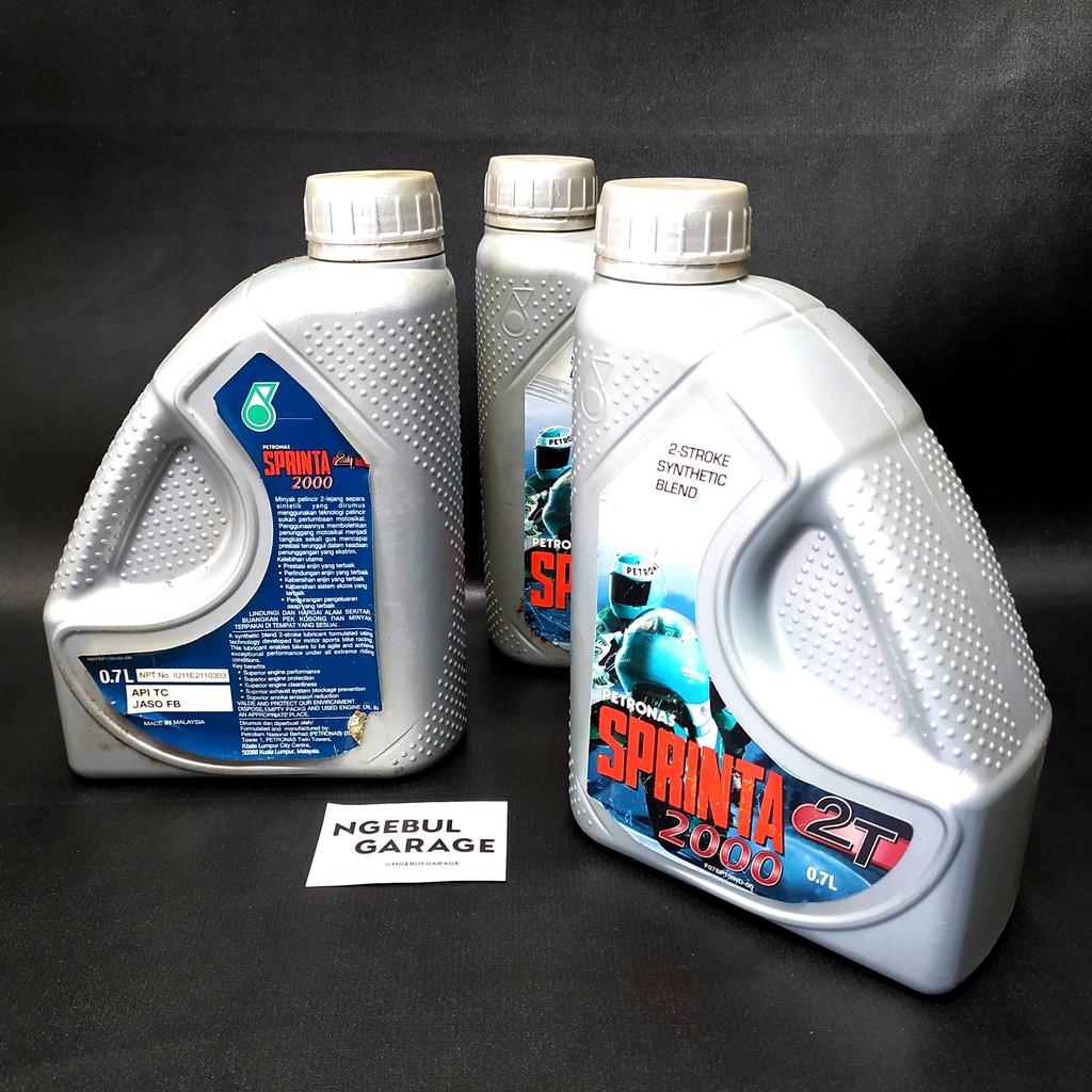 Oli Sprinta 2000 2T PETRONAS API TC 0.7 Liter Synthetic Made Malaysia
