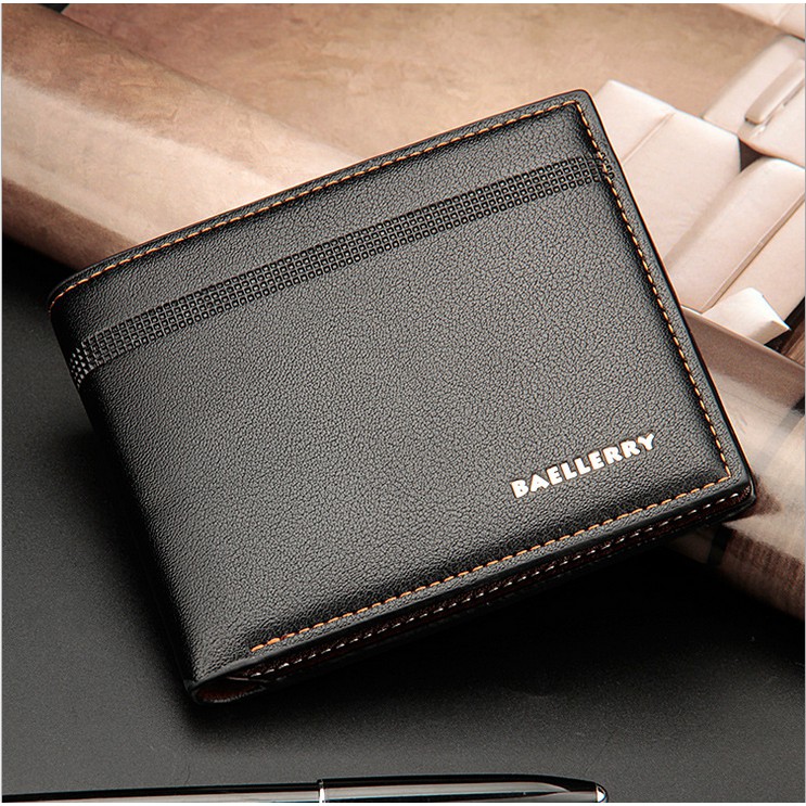 Dompet Lipat Pria Model Pendek GARIS Baellerry