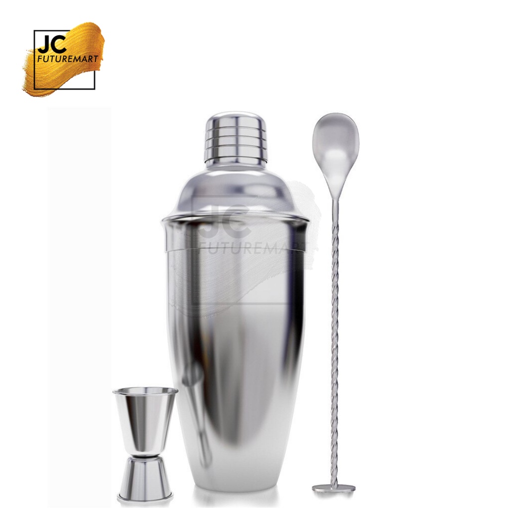 COCKTAIL SHAKER 550ML &amp; 720ML - KOKTAIL SET BAR SPOON &amp; JIGGER