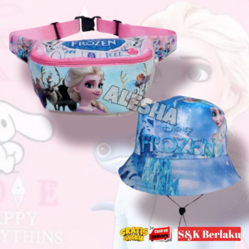 Tas Ransel Sekolah Perempuan SD Karakter Disney Frozen Gambar Timbul Murah