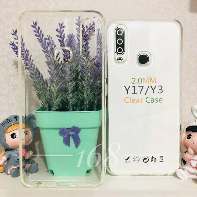 Silikon Jelly Soft Case Bening Vivo Y17 Y3 Softcase Bahan Tebal