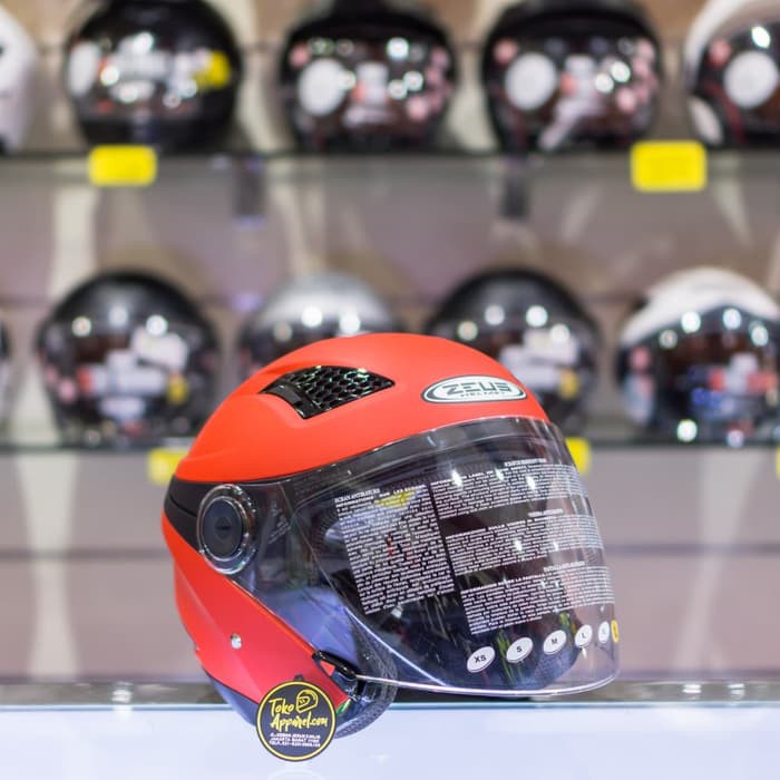 HELM ZEUS HALF FACE ZS-610 MATT DRED