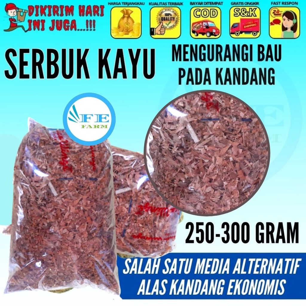 Serbuk Kayu Alas Hamster, Gerbil, Landak Mini Murah FEFARM