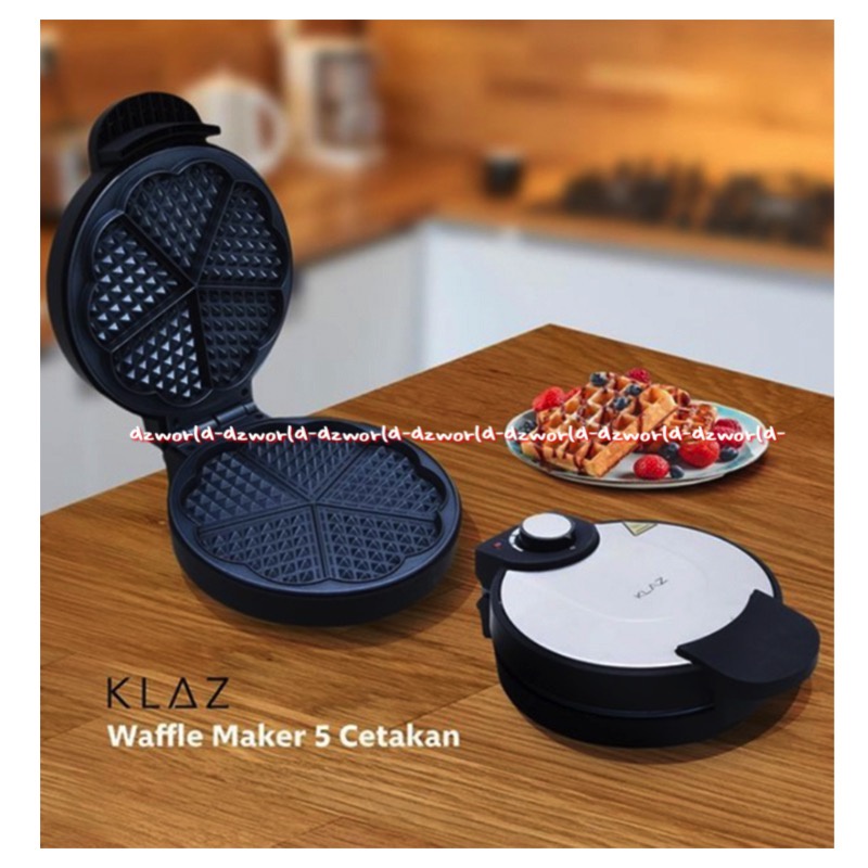 Klaz Waffle Maker Make Delicious Crispy Alat Mesin Membuat Cetak Wafel Wafle Kriuk Klas Waffel