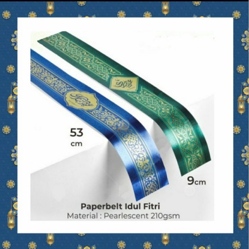 

Paper Belt Idul Fitri Pita Hampers Pita Parcel Lebaran Sleeve Sabuk Label