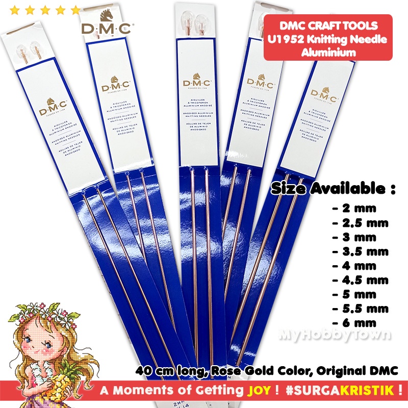 Jarum Rajut DMC Anodized Alumunium Knitting Needle U1952L