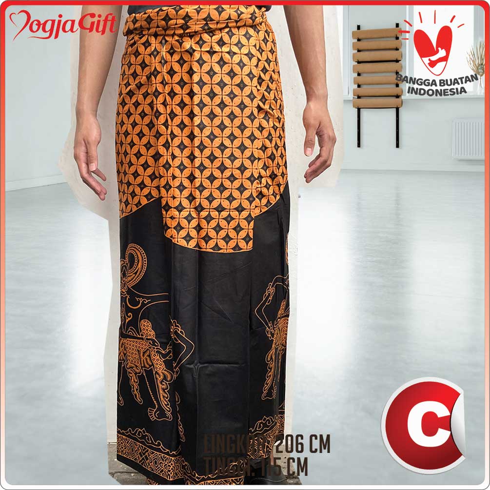 Sarung Pria Motif Batik Wayang