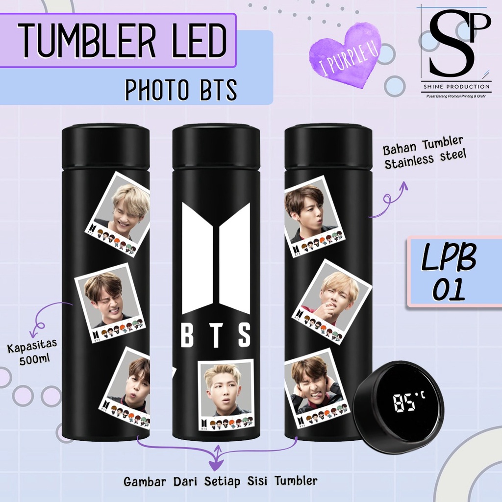 Botol Minum Foto BTS Tumbler BTS