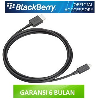 Data Cable Blackberry Micro USB Original -Black