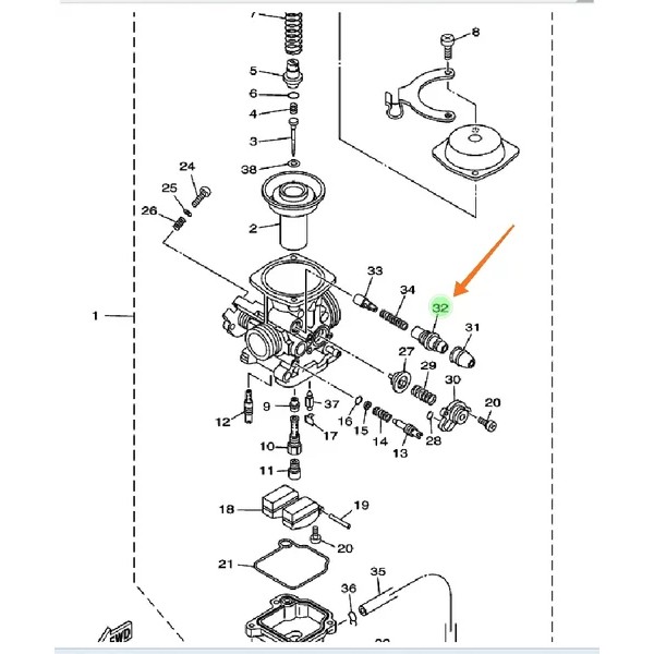 CAP PLUNGER MUR PLASTIK CUK CHOKE KARBURATOR MIO LAMA SPORTY SMILE SOUL FINO KARBU ORIGINAL YGP 5TL-E4174-00