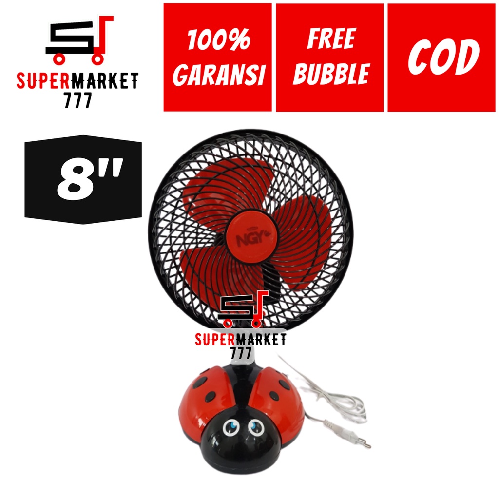 KIPAS ANGIN DUDUK NAGOYA NG 188 KARAKTER KUMBANG MERAH KIPAS ANGIN MINI PORTABLE KARAKTER KIPAS ANGI