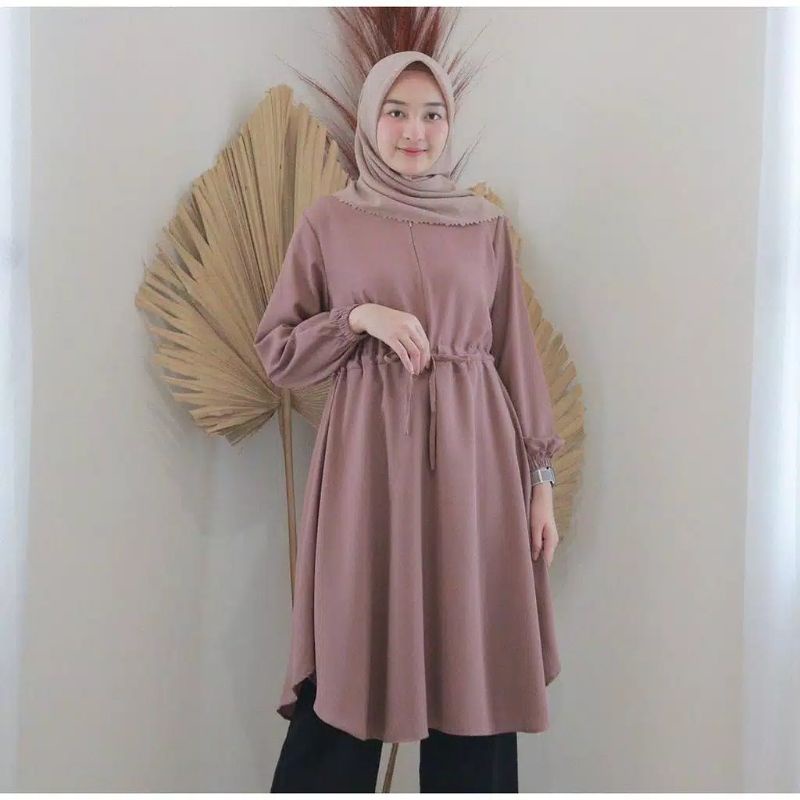 BETHA TUNIK °° BHETA TUNIK°° DINDA TUNIK°° TUNIK MOSCREPE°°Atasan Tunik  Wanita Terbaru