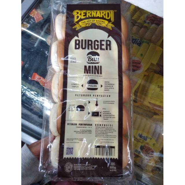 

ROTI BURGER BUN BERNADI MINI ISI 20 || Frozen Food Bandung Donat Beef Paties