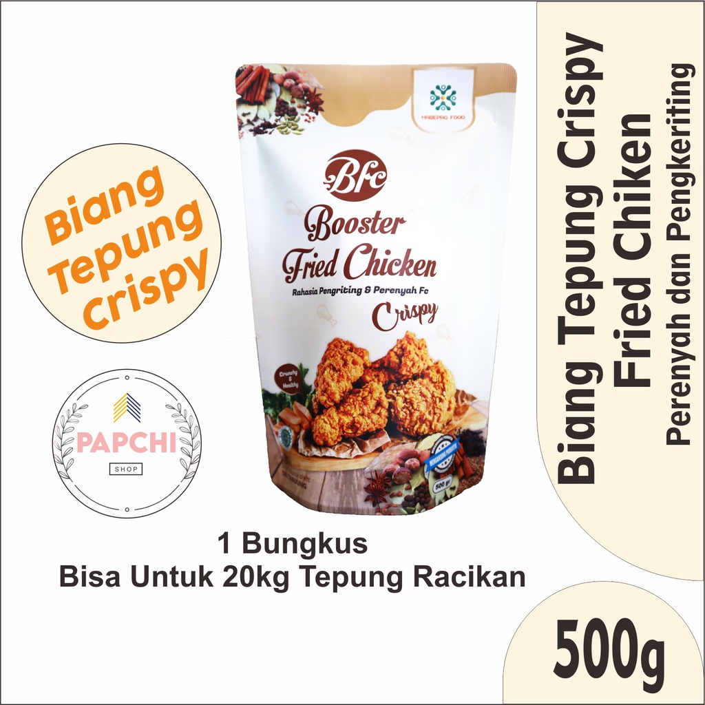 

Tepung Krispi ‐ Tepung Krispy - Tepung Crispy - Tepung Kentucky - Tepung Biang Fried Chicken - Tepung Bumbu Kentucky - BOOSTER FRIED CHIKEN 500 gram - Tepung Biang Kentucky - TEPUNG KFC - BFC