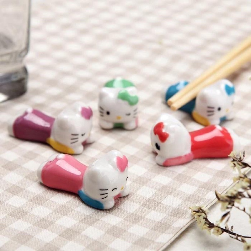 Set Chopstick Rest Tatakan Sumpit Aneka Karakter