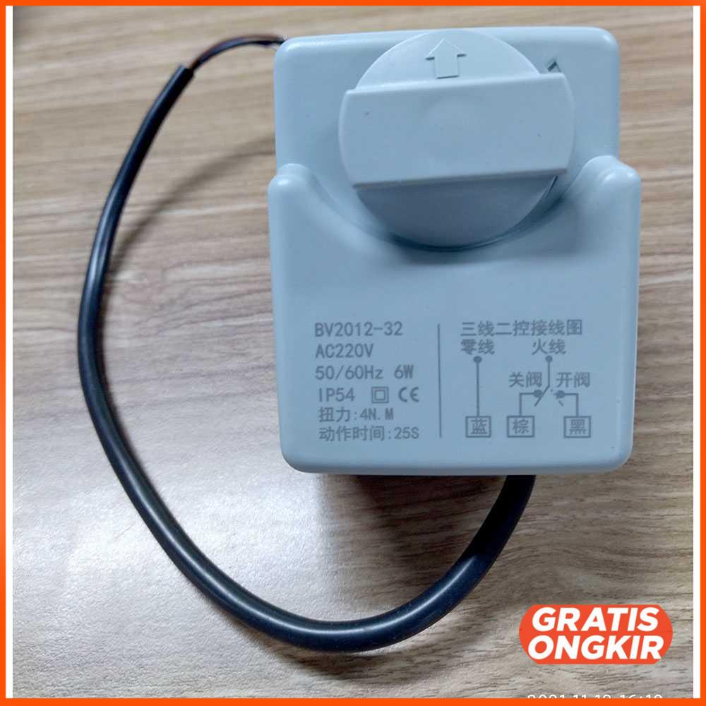 Brass Motorized Ball Valve Electric Actuator 2 Way DN15 BV2012-32