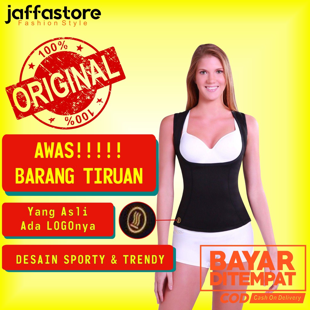 Cami Hot Shapers Slimming Waist Neotex Korset Baju Tanktop Pakaian Olahraga Pelangsing Wanita