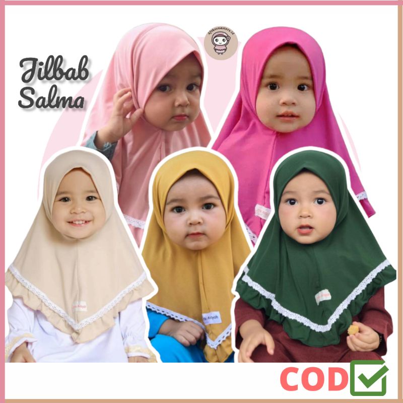 jilbab SALMA | jilbab anak perempuan 1 2 3 4 5 6 Th