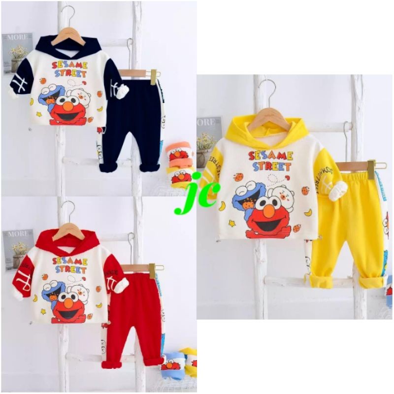 JCK - Sesame Street / Stelan Anak - Anak Terbaru / Set Anak Fashion Kekinian