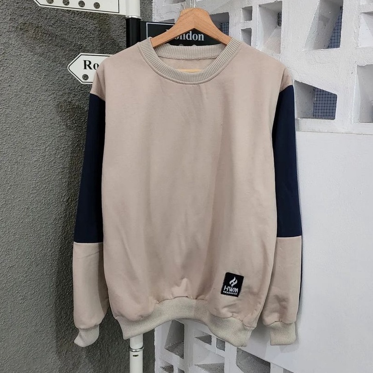 Sweater Wanita Hwm Basic Sweater Bahan Pleece Terbaru