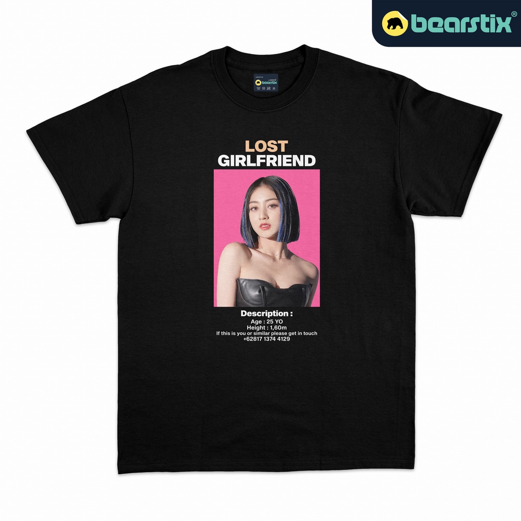 BEARSTIX - Tshirt Lost Girlfriend Jihyo - Kaos Kpop - Baju Twice - Tshirt One Twice Unisex