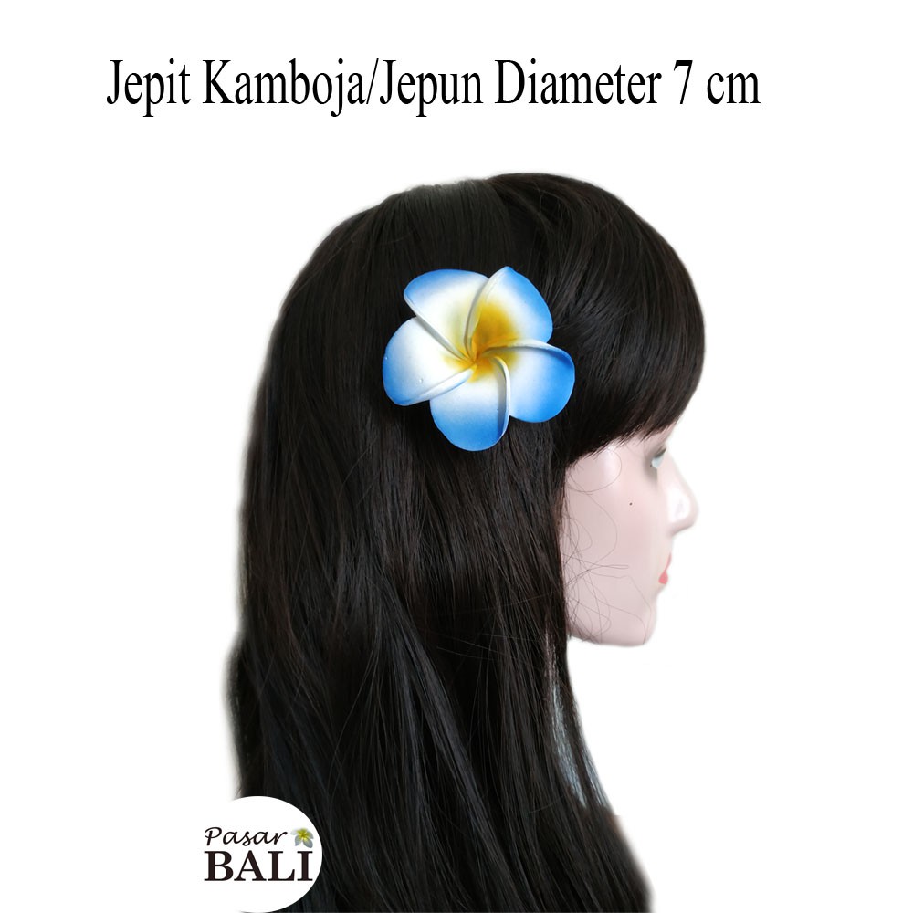 Jepit Rambut Bunga Kamboja Uk. M - d7cm | Aksesories Rambut khas Bali